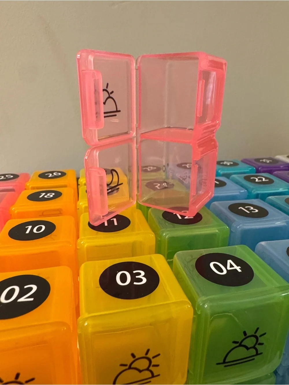 AUVON Monthly Pill Organizer